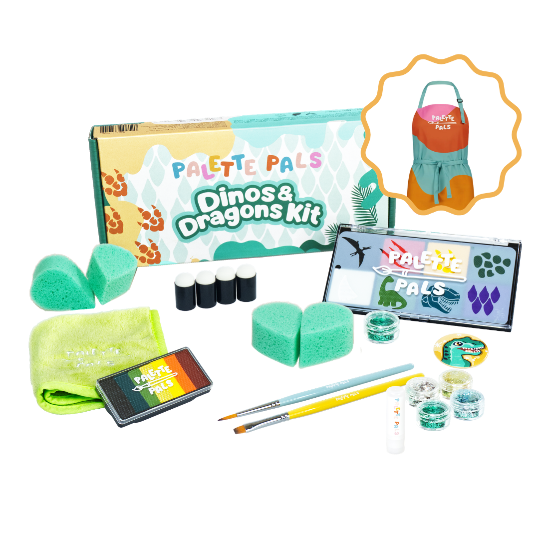 The Creative Starter Face Paint Gift Bundle - Dinos & Dragons