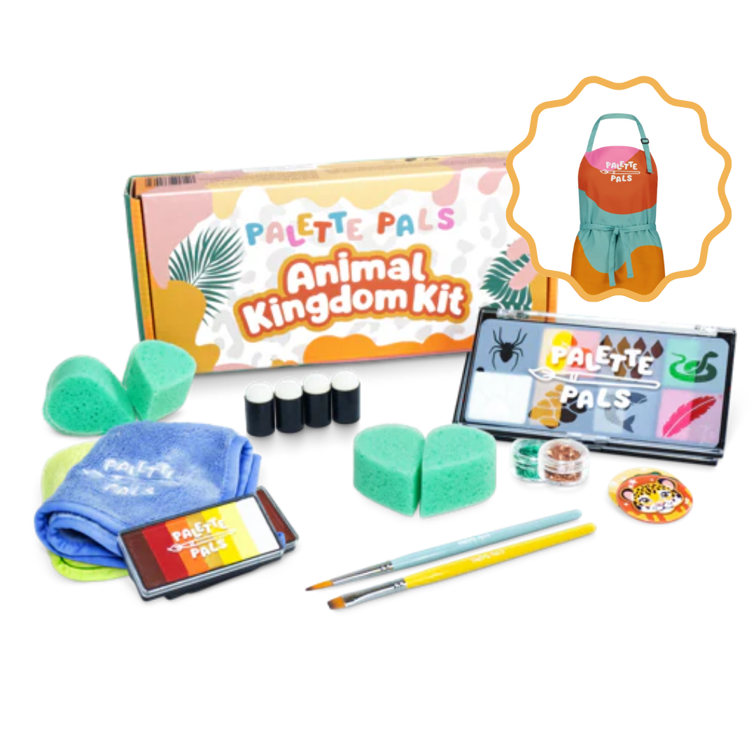The Animal Kingdom Face Paint Kit & Apron