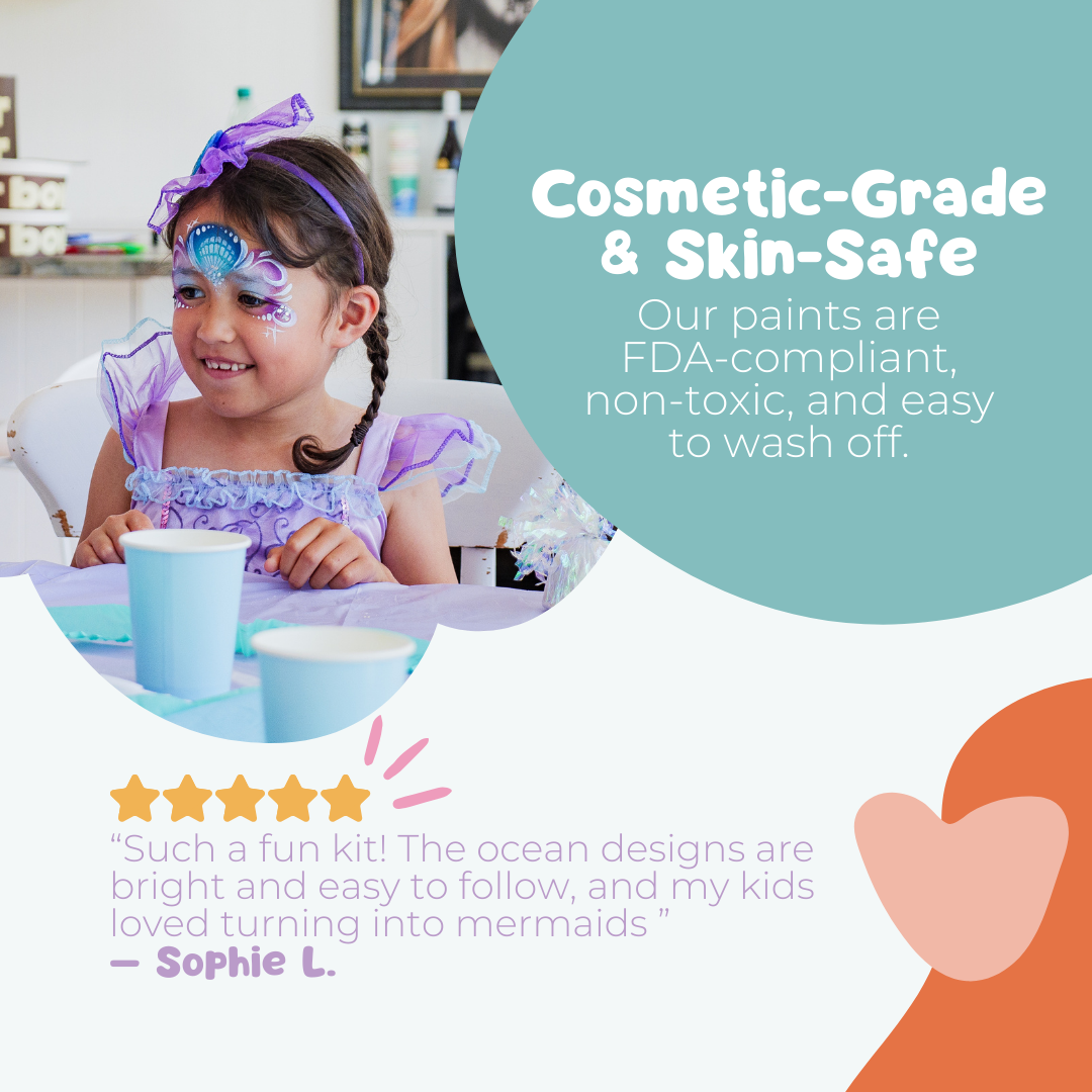 The Oceans Adventure Face Paint Kit & Apron