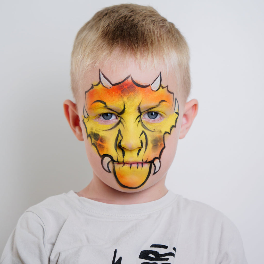 The Dino & Dragon Face Paint Kit & Apron